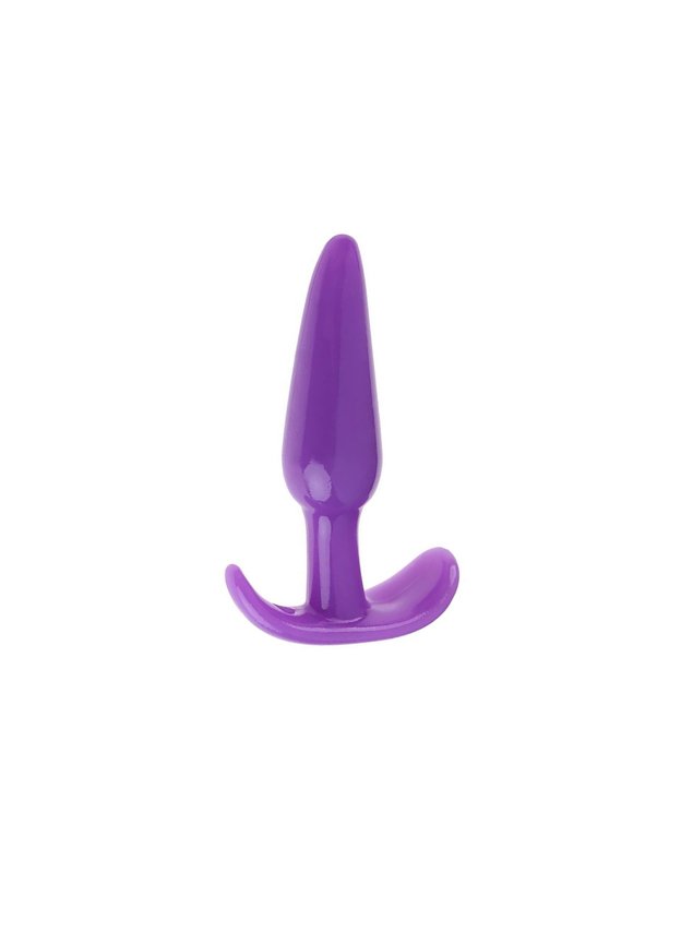 Plug Anal para Iniciante em Silicone Macio Roxo