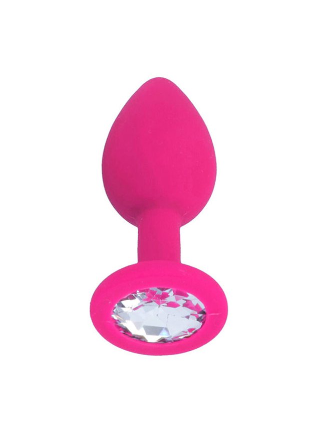 Plug Anal Tamanho P em Silicone Importado Rosa