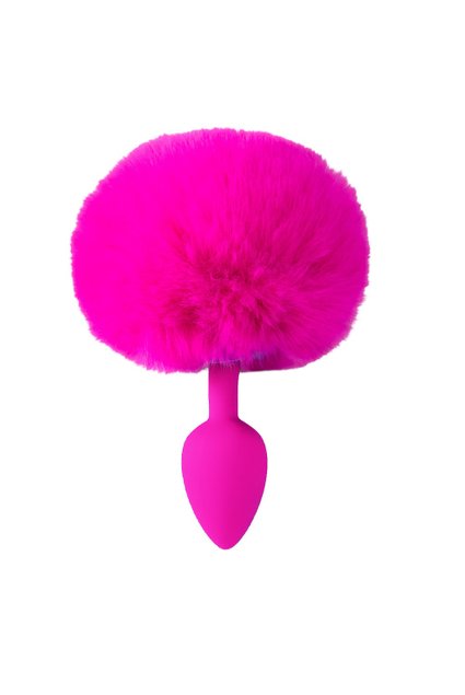 Plug Anal Rabo de Coelho em Silicone Tam. P Rosa