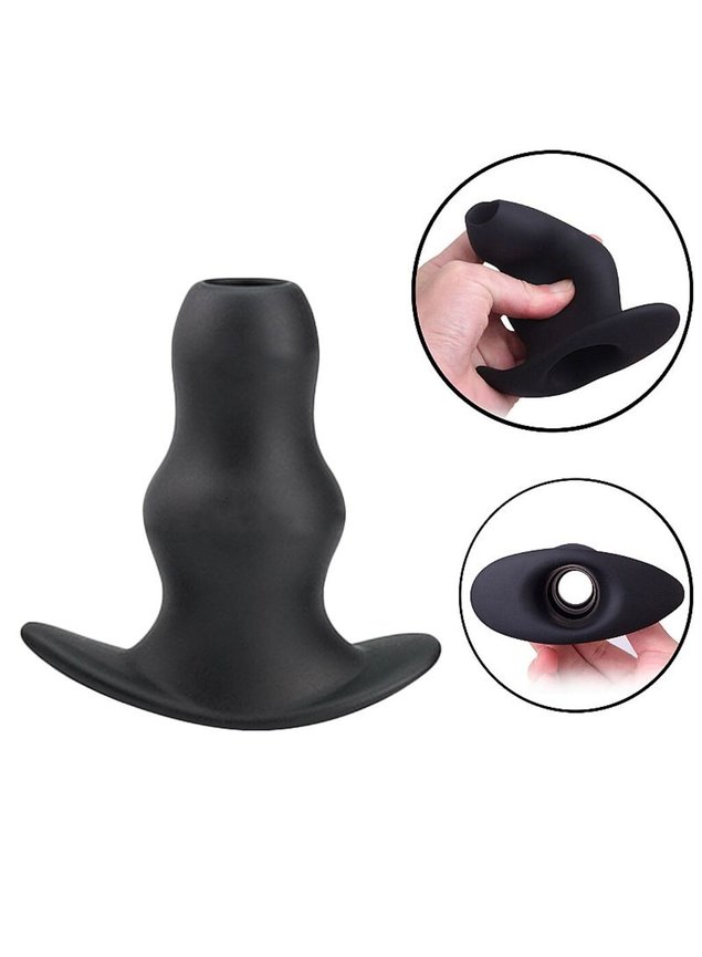 Plug Anal Vazado em Silicone  Conforto, Versatilidade e Sensaes  Intensificadas